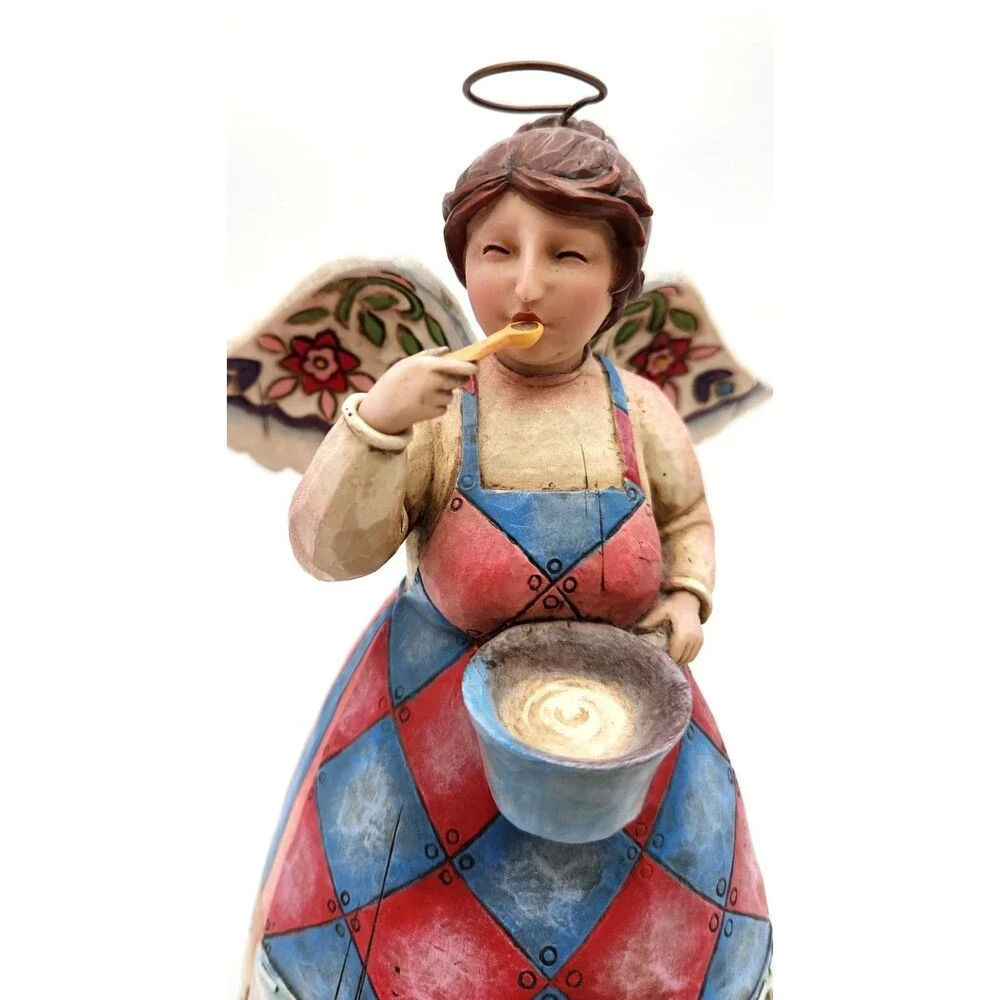 Vintage Jim Shore Bless This Kitchen 2006 Angel Figurine #882
